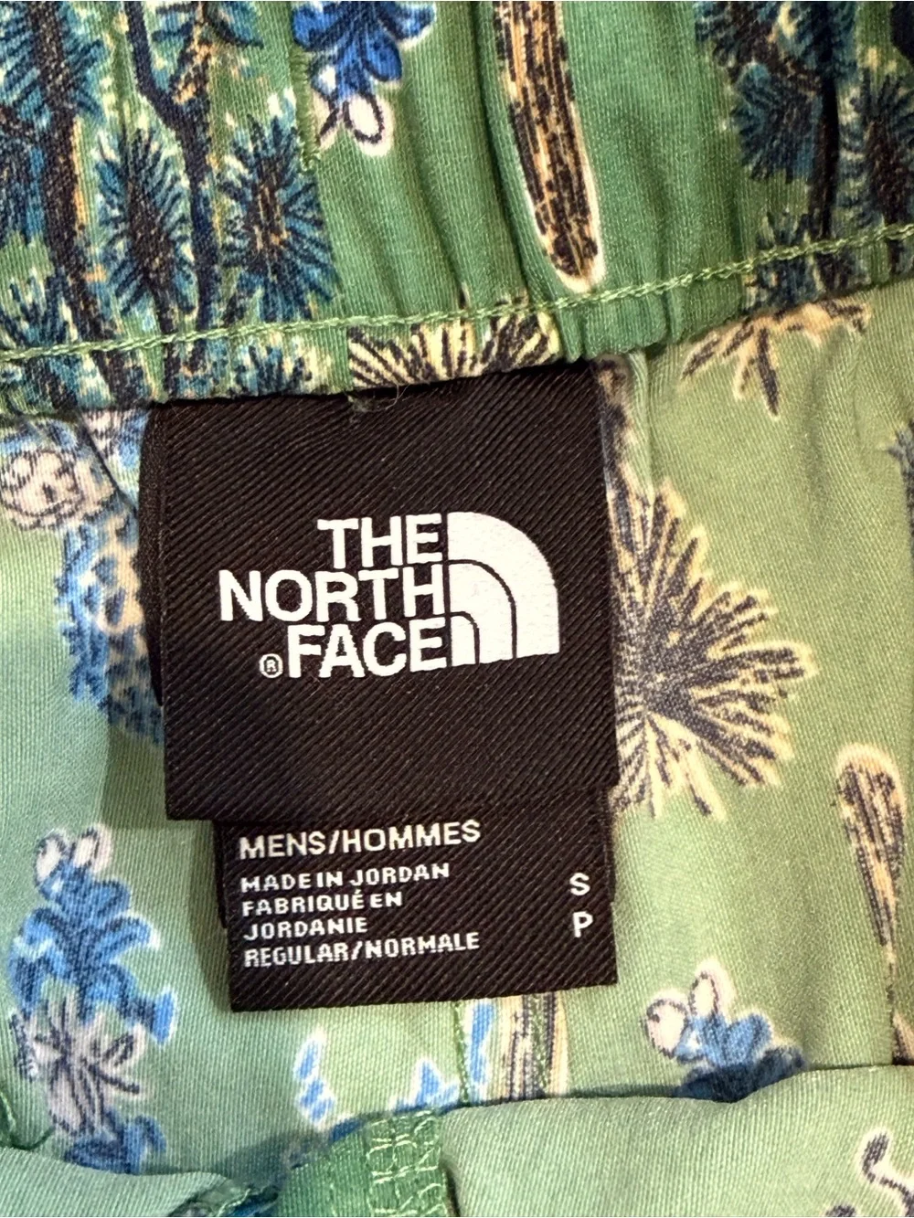 The North Face Men’s Green Cactus Print Shorts